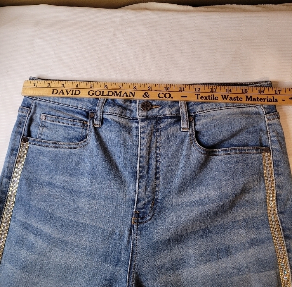 Soft Surroundings Bedazzled Capris sz 14P 3FE11 - Picture 5 of 10
